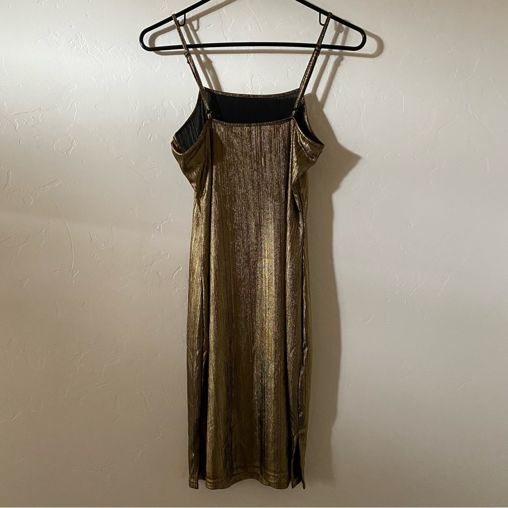 Gold Mini Dress Size Medium - Picture 6 of 14